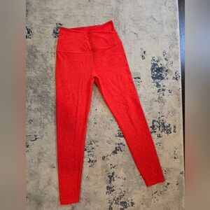 Beyond Yoga Space Dye Crossover Waist Legging, Medium, Poppy RED